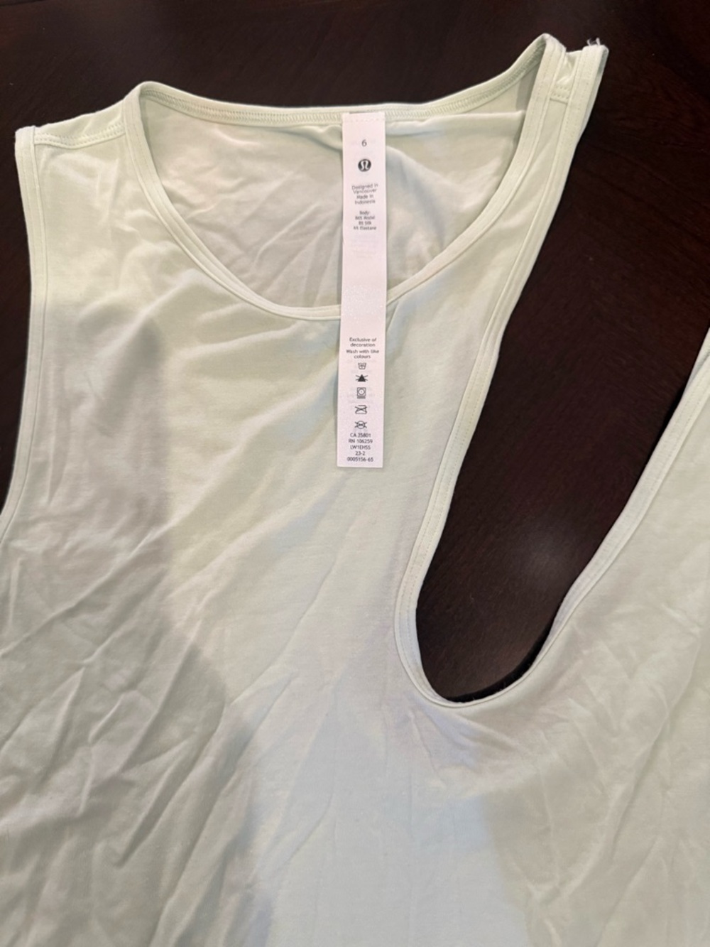 Lululemon White Racerback Tank Top - Picture 2 of 3